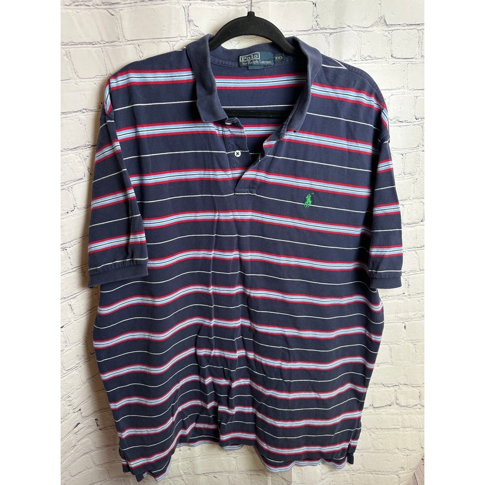 Polo Ralph Lauren Striped Polo Shirt Classic Fit Casual XXL